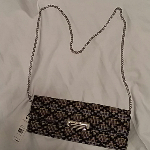 BCBG Handbags - BCBG Weave Crossbody/Clutch NWT